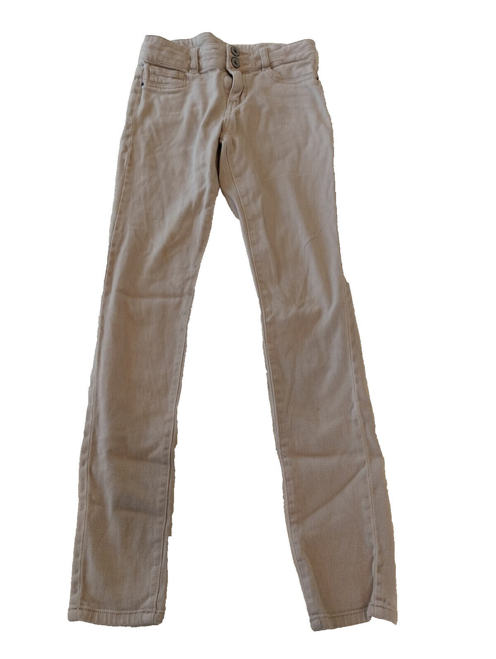 Vanilla Star Women's Size 1 Tan Mid-Rise Skinny Stretch Ankle Jeans